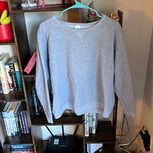 Hanes grey crew neck.